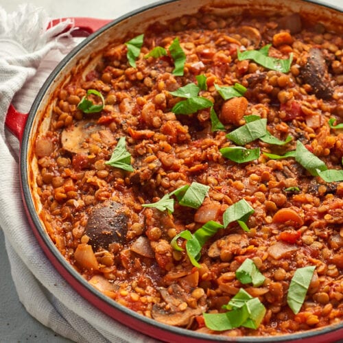 Mushroom & Lentil Ragù (GF/DF/vegan) - FROZEN